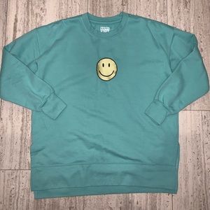 Happy Vibes Only Oversized Sweatshirt